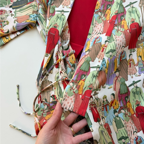 Natori Dynasty Kimono Sleeve Long Robe with Tie - NEW WITH TAGS - Medium - Picture 11 of 13